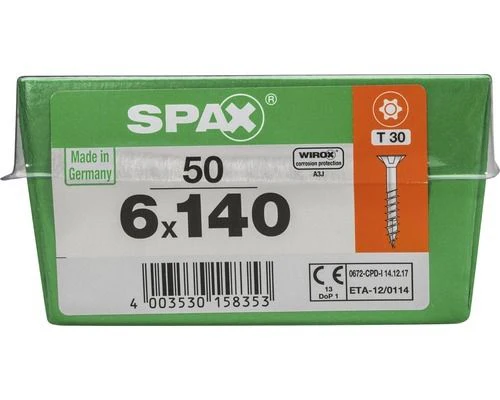 Spax schroef T-star plus verzonken kop 6x140mm 50st - Image 3