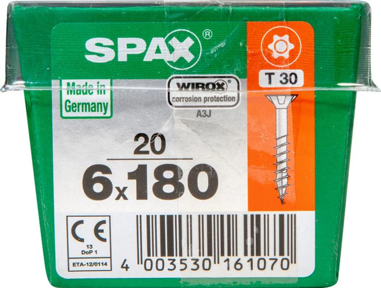 Spax schroef T-star plus verzonken kop 6x180mm 20st - Image 3