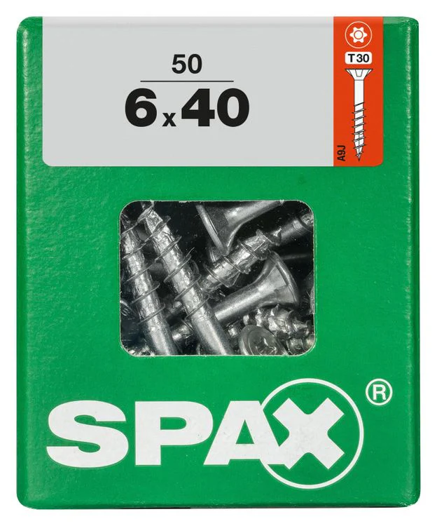 Spax schroef T-star plus verzonken kop 6x40mm 50st - Image 3