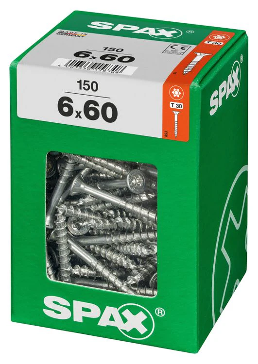 Spax schroef T-star plus verzonken kop 6x60mm 150st - Image 2