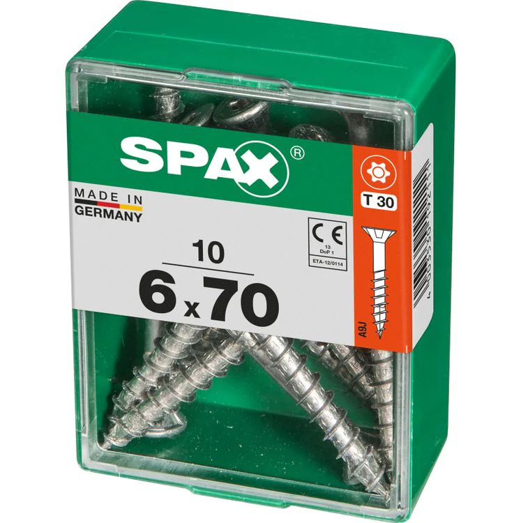 Spax schroef T-star plus verzonken kop 6x70mm 10st - Image 2