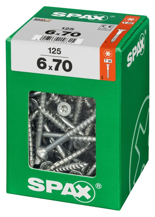 Spax schroef T-star plus verzonken kop 6x70mm 125st - Image 2