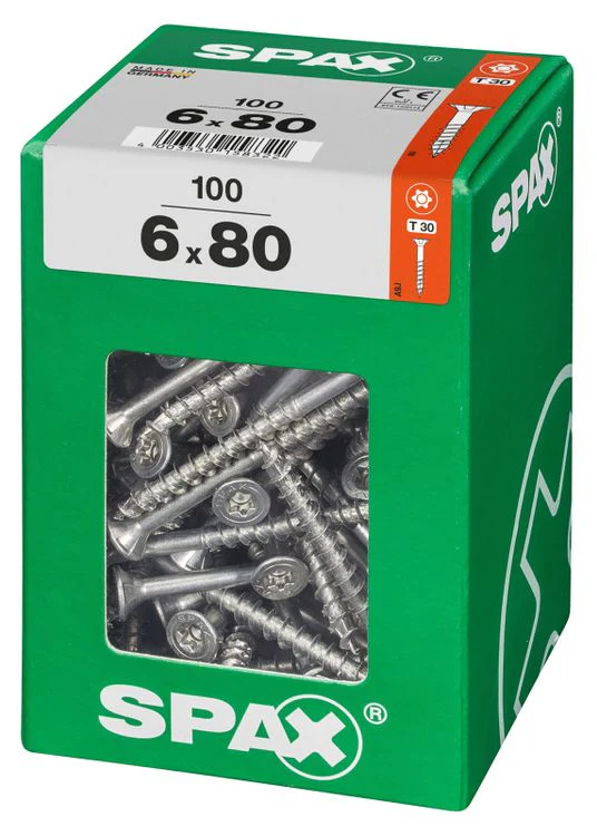 Spax schroef T-star plus verzonken kop 6x80mm 100st - Image 2