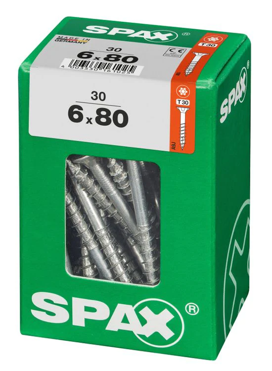 Spax schroef T-star plus verzonken kop 6x80mm 30st - Image 2