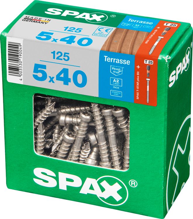 Spax Terrasse terrasschroef T-star plus cilinderkop 5x40mm 125st - Image 2