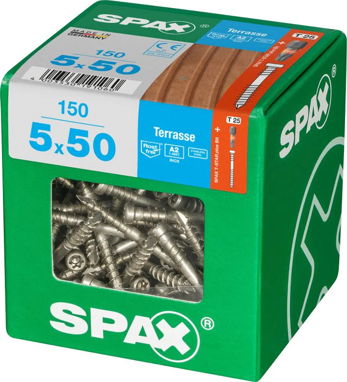 Spax Terrasse terrasschroef T-star plus cilinderkop 5x50mm 150st - Image 2