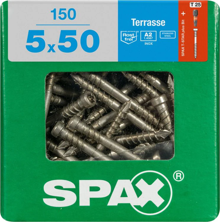 Spax Terrasse terrasschroef T-star plus cilinderkop 5x50mm 150st - Image 3