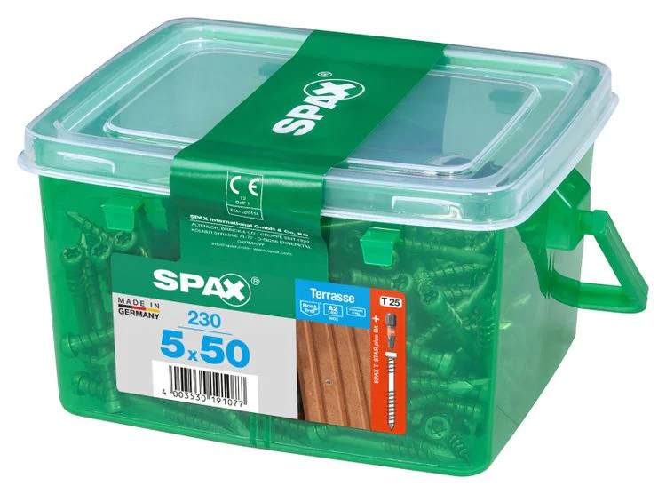 Spax Terrasse terrasschroef T-star plus cilinderkop 5x50mm 230st - Image 2