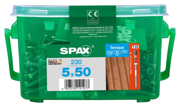 Spax Terrasse terrasschroef T-star plus cilinderkop 5x50mm 230st - Image 3