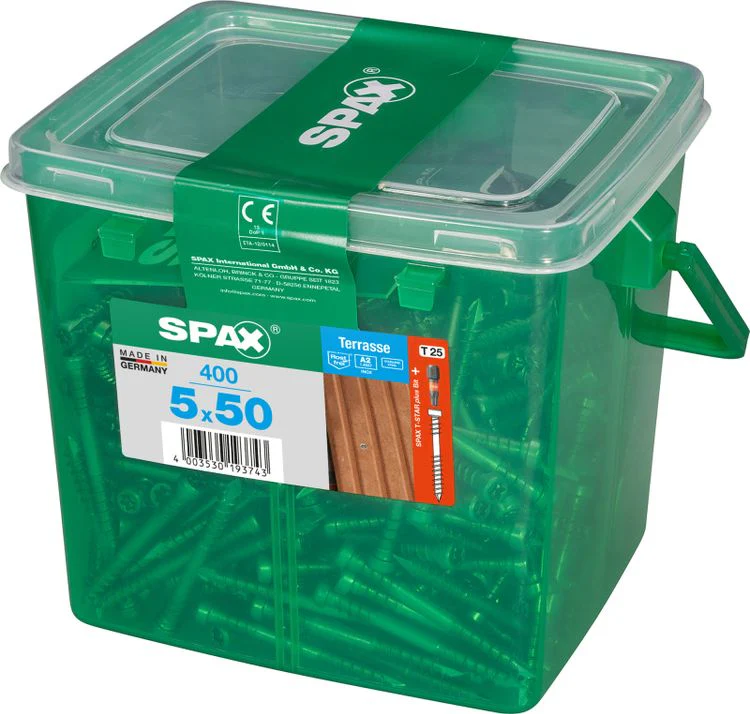 Spax Terrasse terrasschroef T-star plus cilinderkop 5x50mm 400st - Image 2