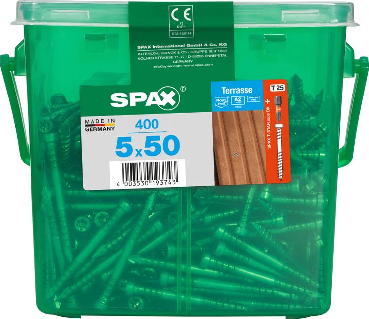 Spax Terrasse terrasschroef T-star plus cilinderkop 5x50mm 400st - Image 3