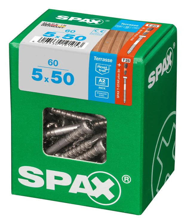 Spax Terrasse terrasschroef T-star plus cilinderkop 5x50mm 60st - Image 2
