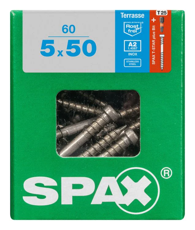 Spax Terrasse terrasschroef T-star plus cilinderkop 5x50mm 60st - Image 3
