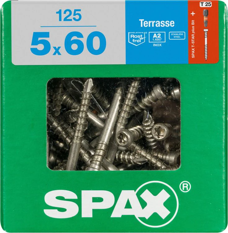 Spax Terrasse terrasschroef T-star plus cilinderkop 5x60mm 125st - Image 3