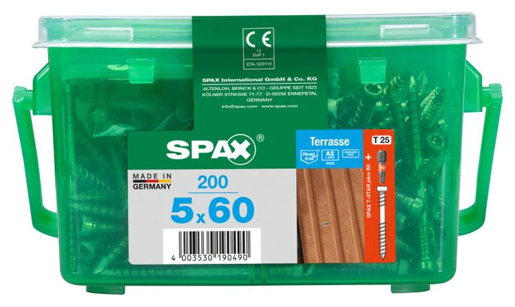 Spax Terrasse terrasschroef T-star plus cilinderkop 5x60mm 200st - Image 2