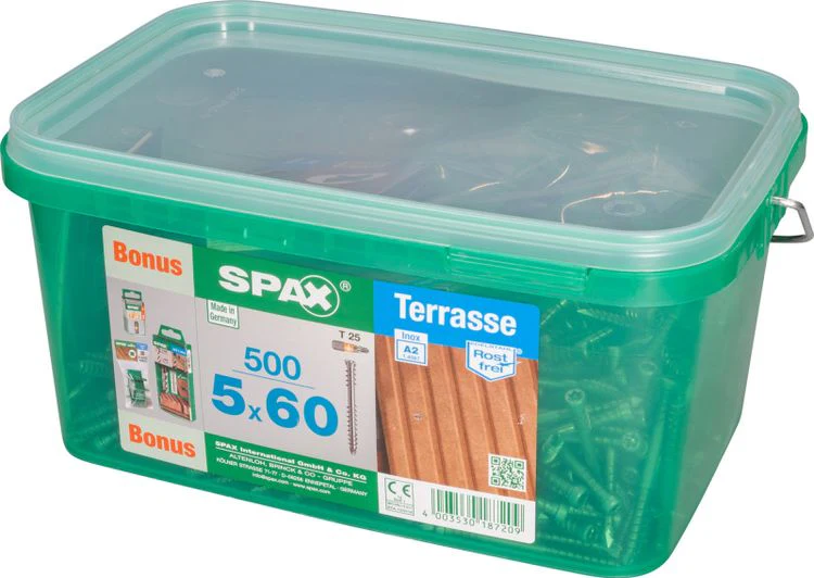 Spax Terrasse terrasschroef T-star plus cilinderkop 5x60mm 500st - Image 2