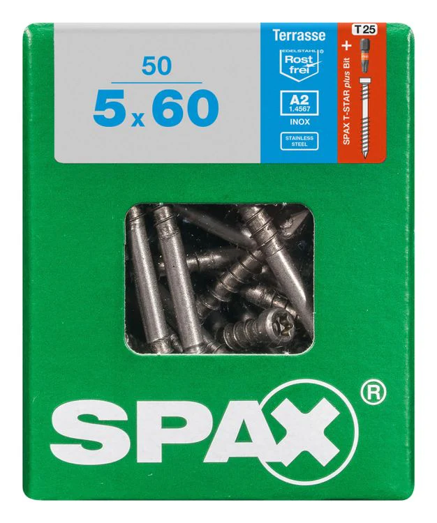 Spax Terrasse terrasschroef T-star plus cilinderkop 5x60mm 50st - Image 3