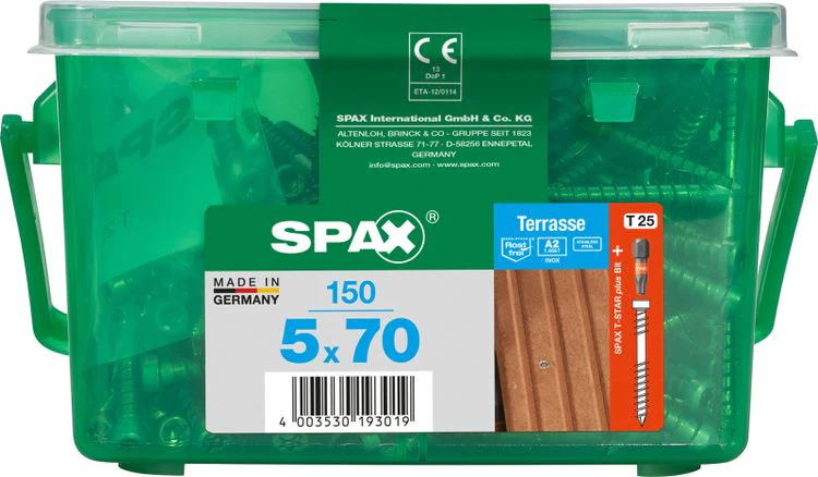 Spax Terrasse terrasschroef T-star plus cilinderkop 5x70mm 150st - Image 3