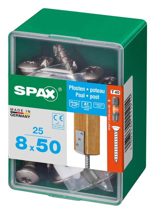 Spax verbindingsschroef T-star plus centreerkop 8x50mm 25st - Image 2