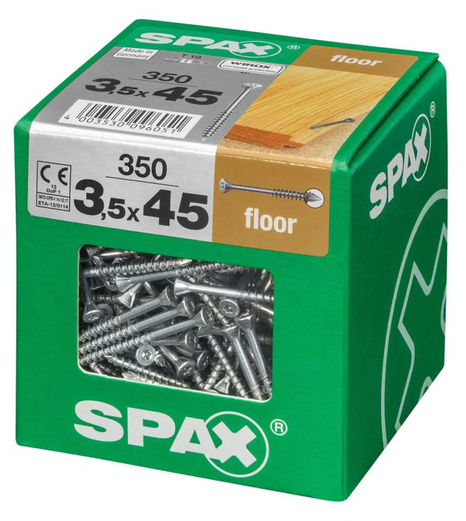 Spax vloerschroef T-star plus verzinkt 3,5x45mm 350st - Image 2
