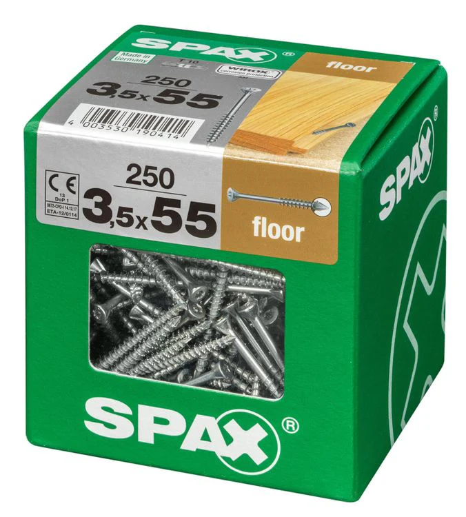 Spax vloerschroef T-star plus verzinkt 3,5x55mm 250st - Image 2