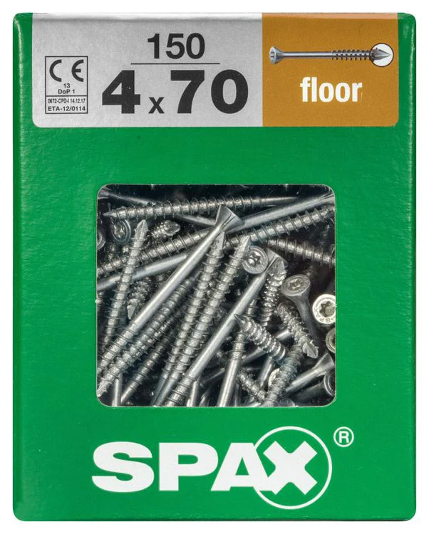 Spax vloerschroef T-star plus verzinkt 4x70mm 150st - Image 3