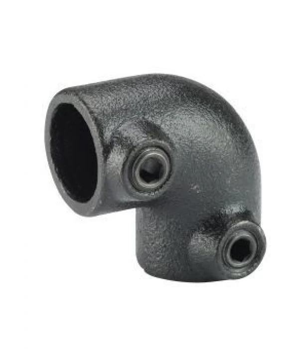 Steigerbuis koppeling hoekverbinder zwart Ø28mm
