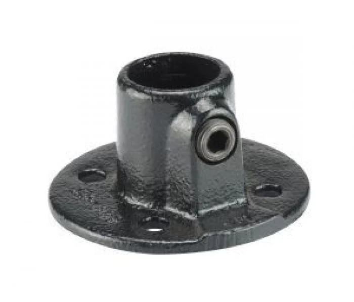 Steigerbuis koppeling voetplaat zwart Ø28mm