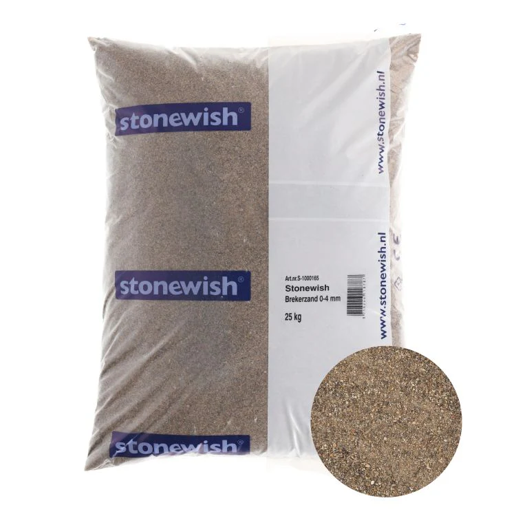 Stonewish brekerzand geel, bruin 0-4mm 25kg - Image 3
