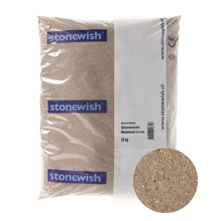Stonewish metselzand geel, bruin 0-3mm 25kg - Image 3