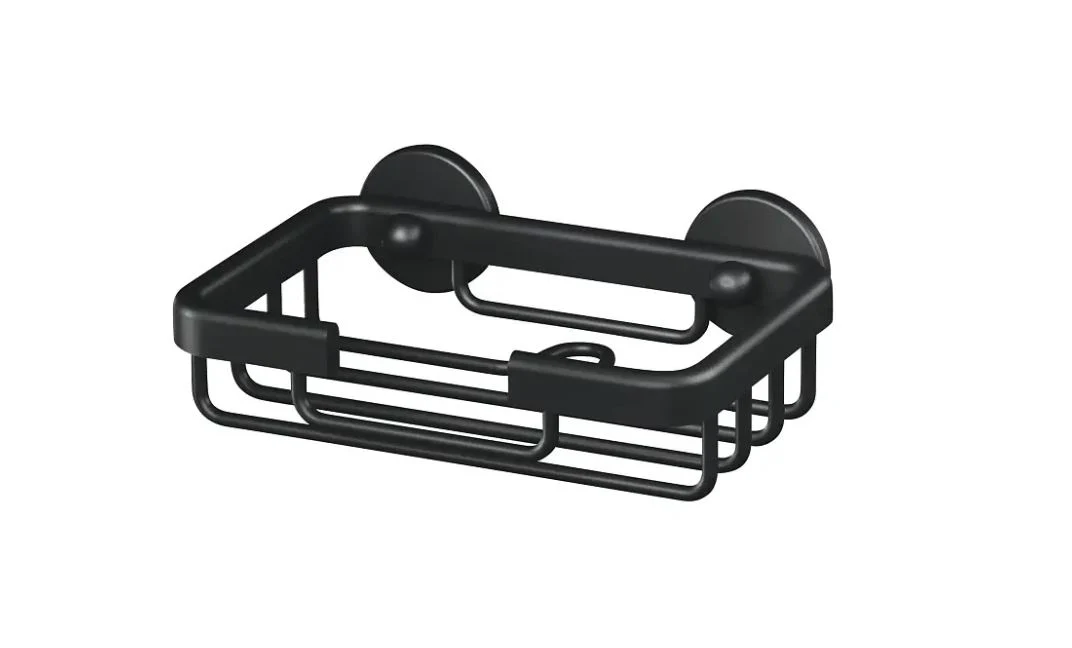 Tesa Aluxx zeephouder RVS enkel zwart