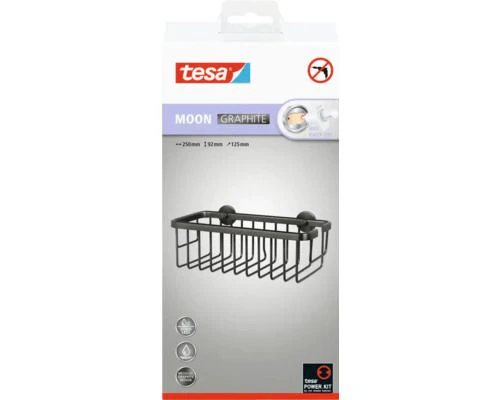Tesa Moon doucherek stainless steel enkel graphite - Image 3