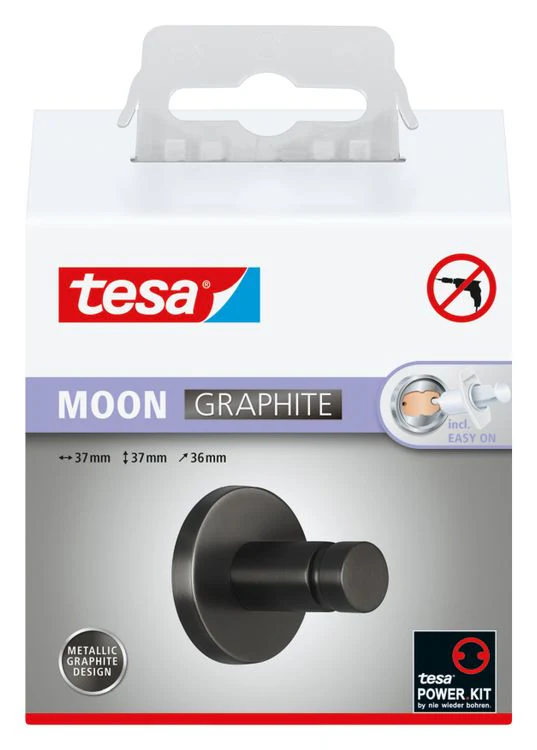 Tesa Moon handhoekhaak stainless steel enkel graphite - Image 4