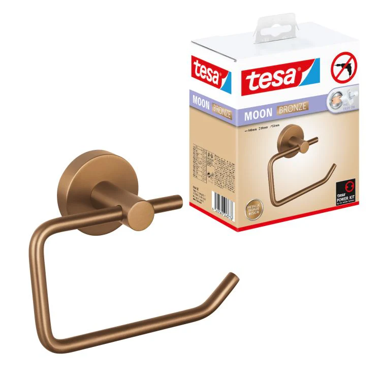 Tesa Moon toiletrolhouder stainless steel brons - Image 2