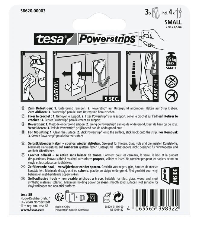 Tesa Powerstrips haak transparant - Image 2