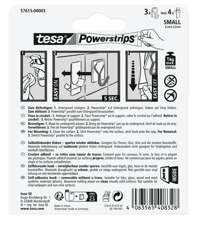 Tesa Powerstrips haak wit - Image 2