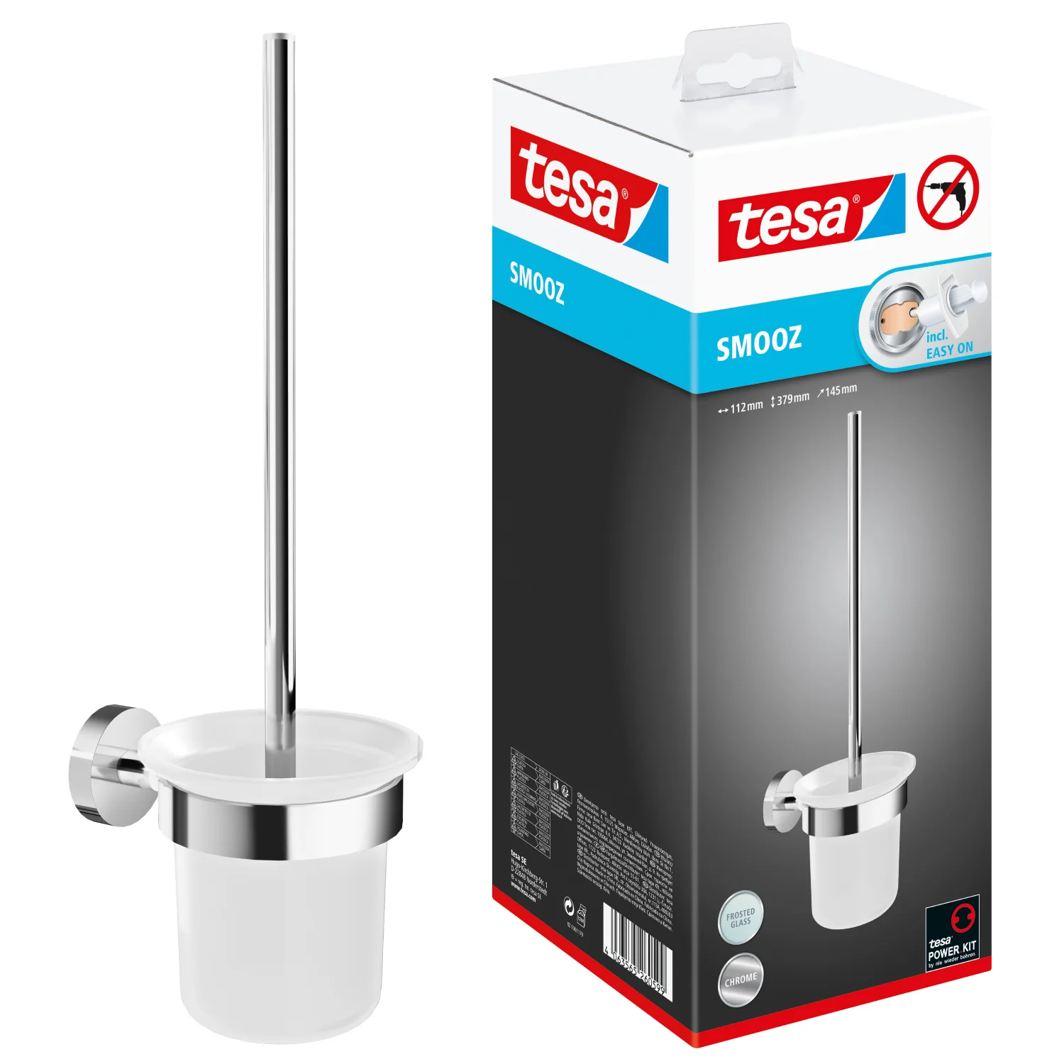Tesa Smooz toilet borstel RVS enkel zilver - Image 2