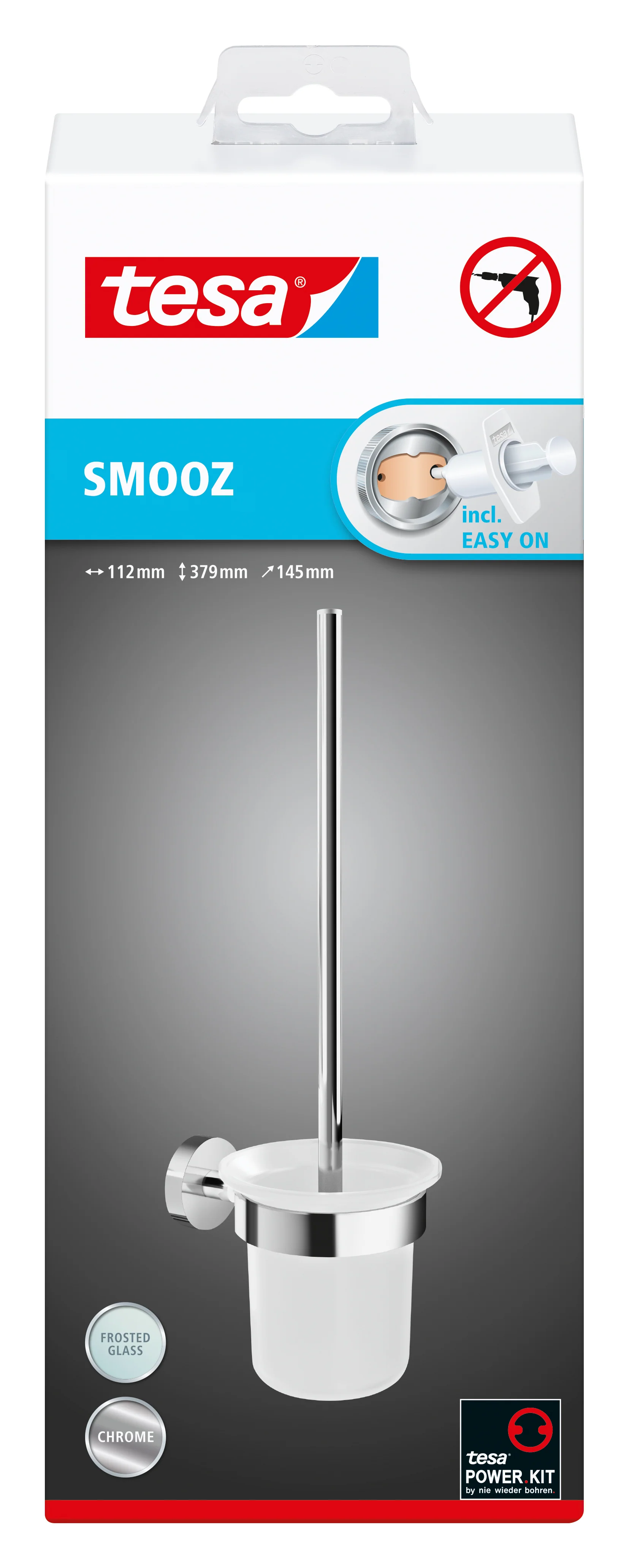 Tesa Smooz toilet borstel RVS enkel zilver - Image 3