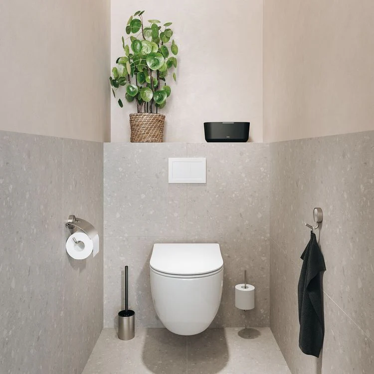 Tiger Ace toiletrolhouder met klep RVS geborsteld - Image 3