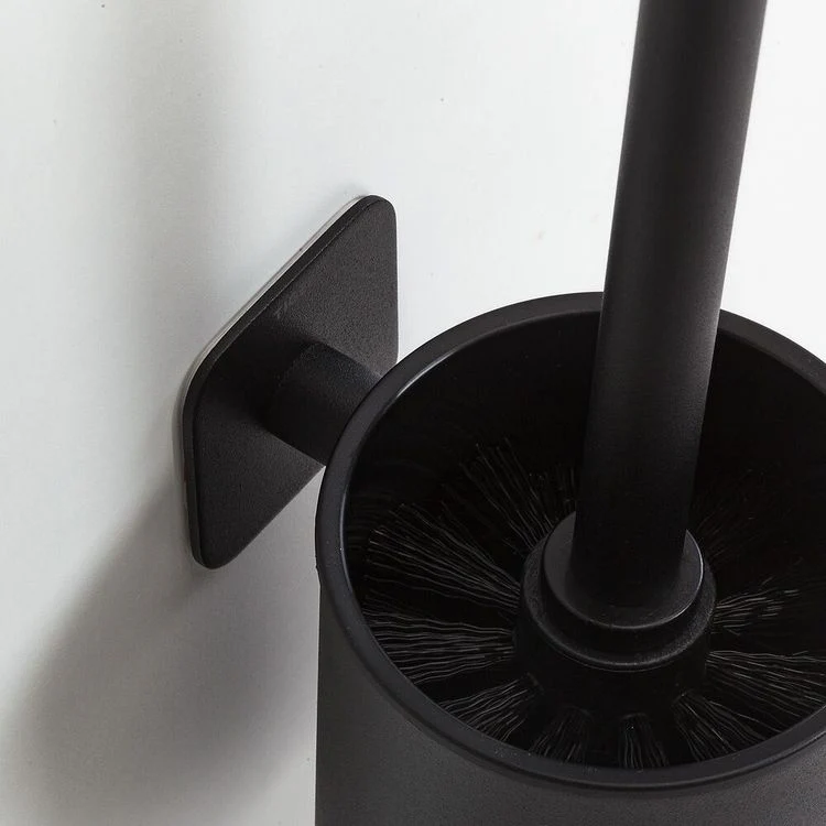 Tiger Colar toiletborstel hangend zwart enkel RVS, ABS rond - Image 2