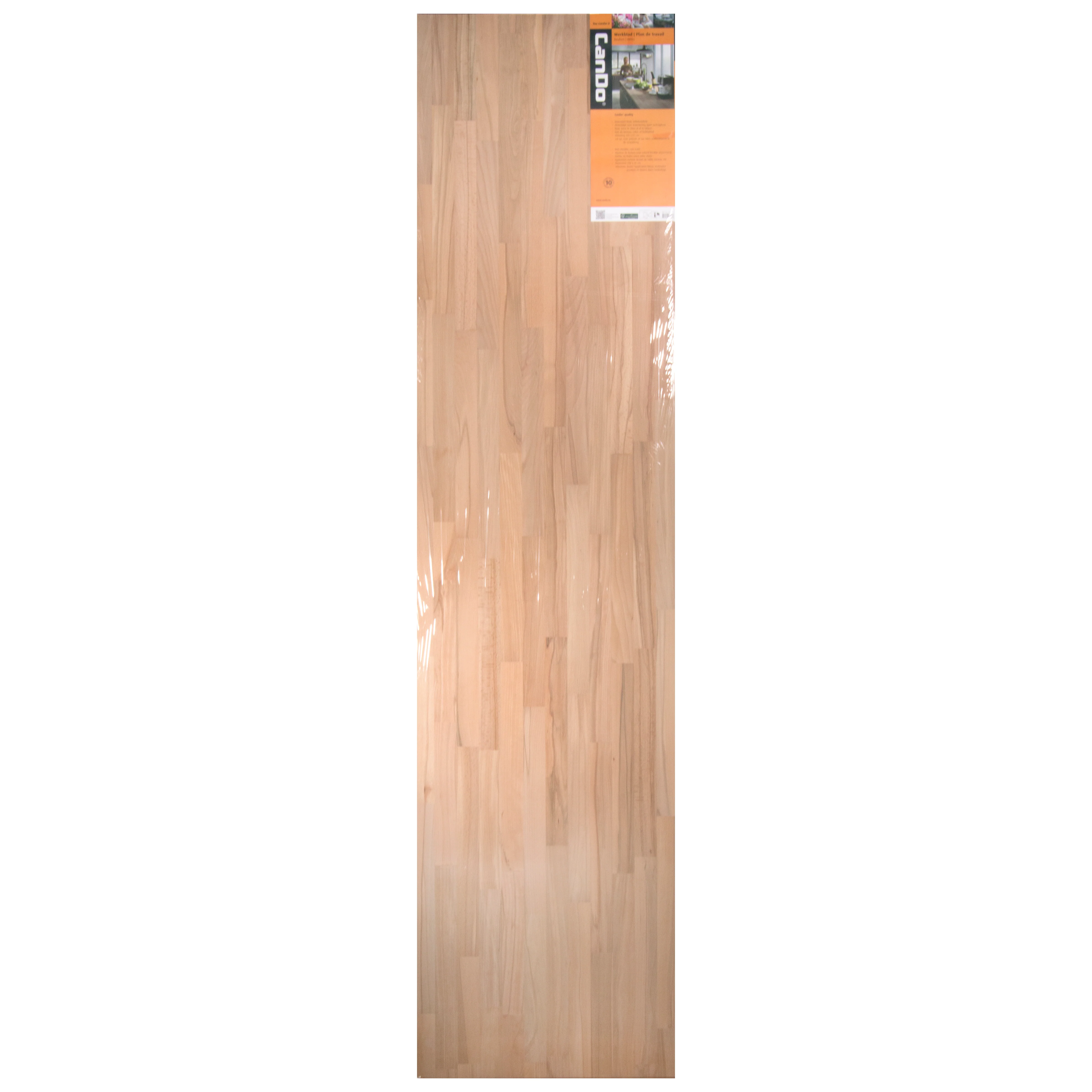 Werkblad massief beuken 26mm 250x61cm - Image 4